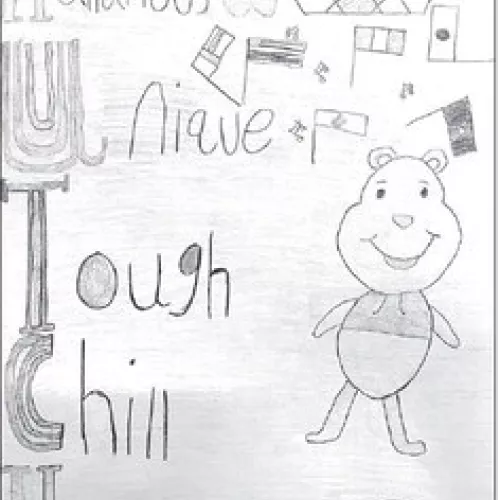 ‘All about me’ poster by Hutch Hamrick, a seventh-grade Art I student in Rockdale Junior High School.