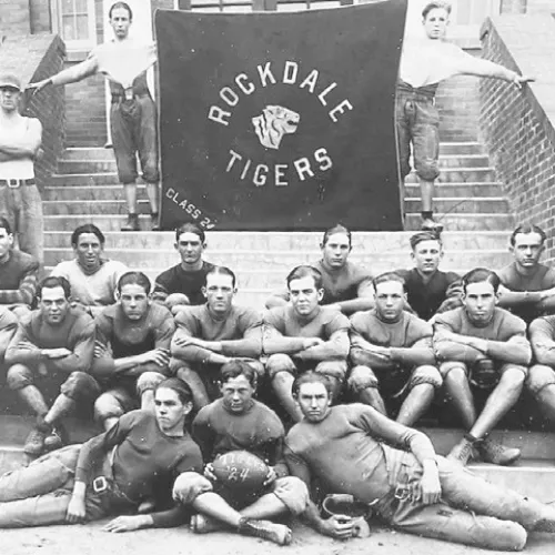 The 1924 Rockdale Tigers football team.