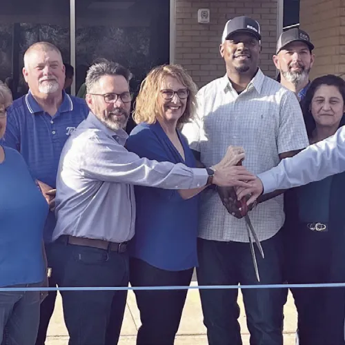 A ribbon cutting ceremony was held last Wednesday for the opening of RISD's College and Career Academy in Rockdale's former hospital.