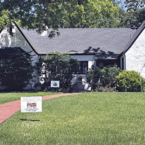 Yard of the Month for May is the Upson home at 417 East Bell Avenue
