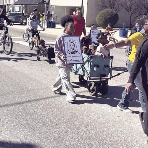 Rockdale’s annual MLK Day Parade was held Monday at 1 p.m. with Henry and Deborah Miller as grand marshals driven by Sheree Mitchell. The parade had about 75 marchers.