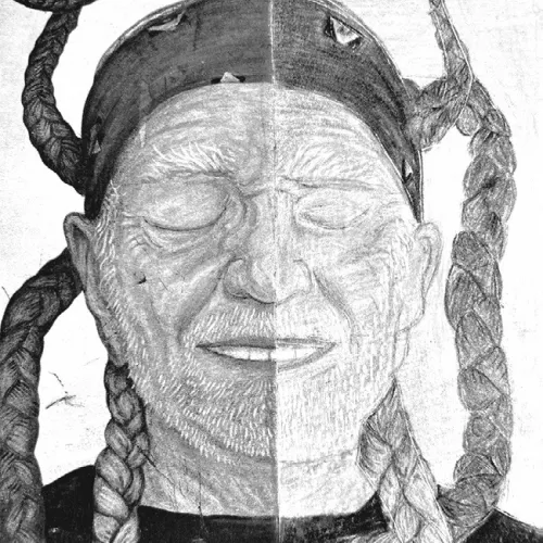 ‘Half picture’ art by Jazzlynn Dixon, an eighth-grade Art II student at Rockdale Junior High School.