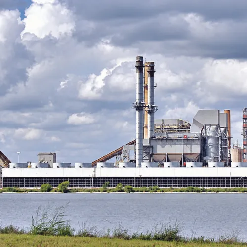 The now-shuttered Alcoa plant site near Rockdale has recently attracted several major investments. Paul Flahive/Texas Public Radio