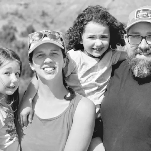 Rev. Bryan Jody, wife Sarah and daughters Rebekah and Anna.