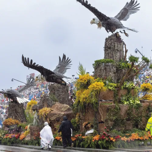 Rockdale connection in America250’s Bald Eagle float