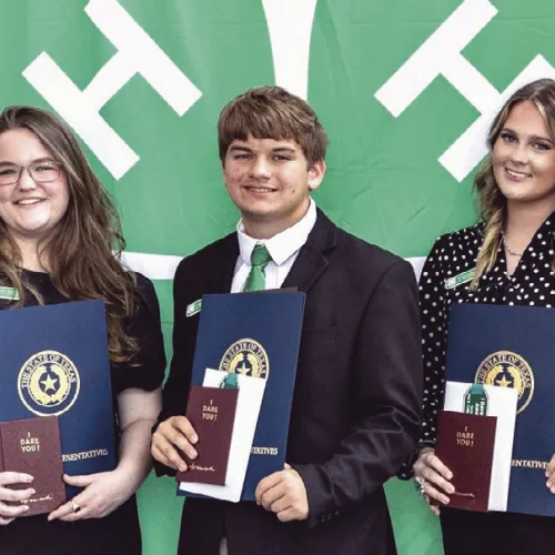 Milam County 4-H award winners