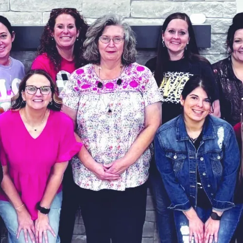 ADT LADY OF THE YEAR—Rebecca Luckey (middle), a lifelong Rockdale resident and Rockdale High School graduate, has dedicated more than 34 years to serving Milam County through her work with the Texas A&M AgriLife Extension Service and Texas A&M University, where she earned both her bachelor’s and master’s degrees. A longtime leader in 4-H, local schools, church and civic organizations, she has mentored youth, supported families, honored veterans and served on the Rockdale Municipal Development District