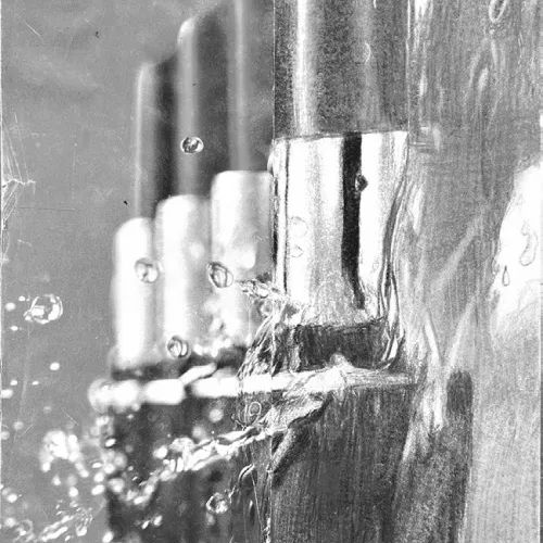 ‘Half picture’ art by Sophia Herrera, an eighth-grade Art II student at Rockdale Junior High School.