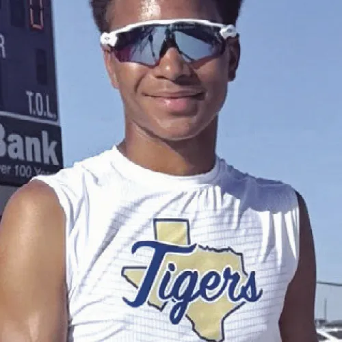 Rockdale Tiger Jon Fuller was first in the 3200M run last week at the Thrall Tiger Relays. He also placed second in the 1600M Photo by Lindsey Juergens Lillard